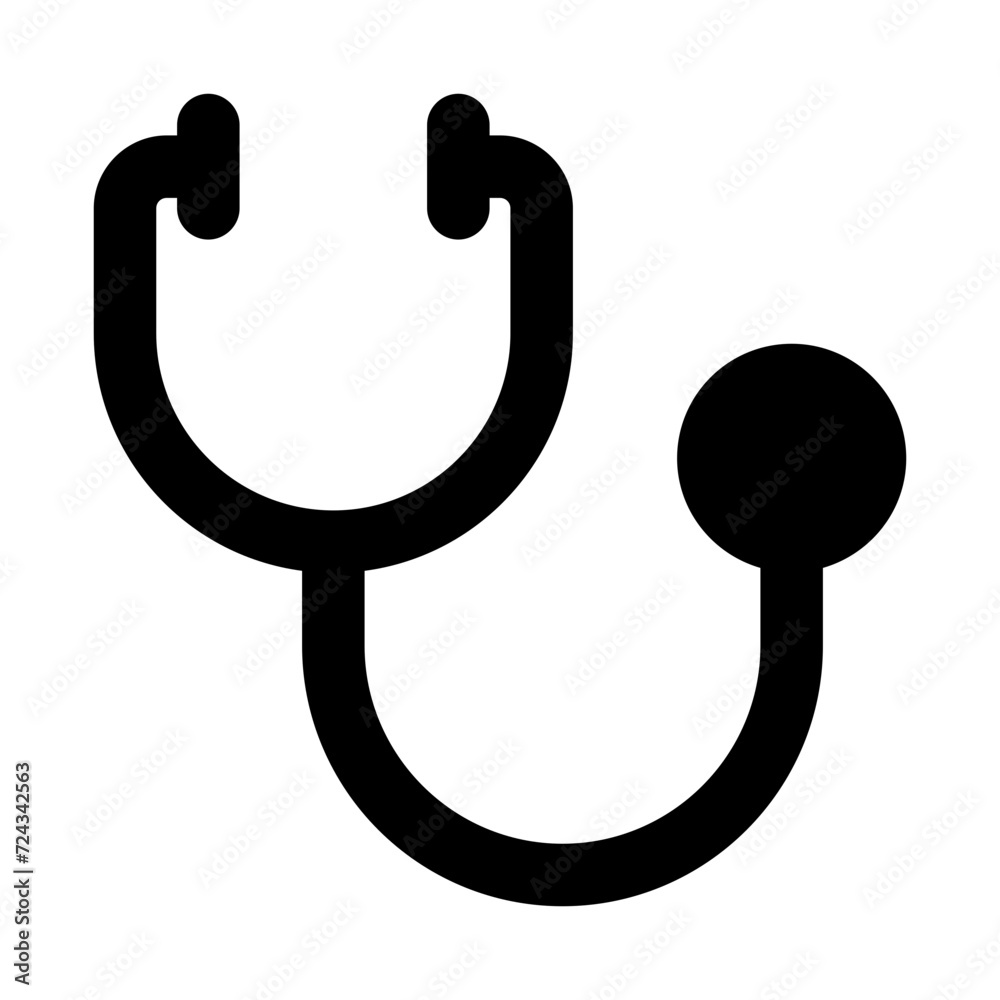 Stethoscope Solid Icon Stethoscope Solid Icon