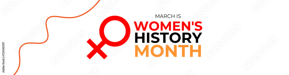 Women History Month Neo Geometric Background. Women’s History Month March Awareness Celebration. Horizontal website header banner. Abstract modern design. Social media post. vector illustration Women History Month Neo Geometric Background. Women’s History Month March Awareness Celebration. Horizontal website header banner. Abstract modern design. Social media post. vector illustration
