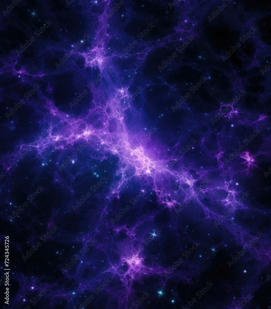 Obraz premium A purple and blue space background. Generative AI.