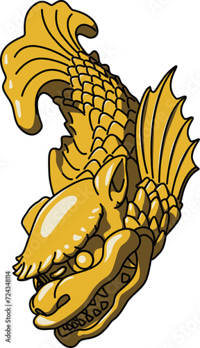 しゃちほこ（Shachihoko）(PNG)
