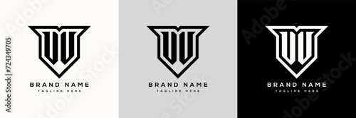 VV Monogram Initials Two Letter Creative Modern Logo Design Template for Your Business or Company (ID: 724349705)