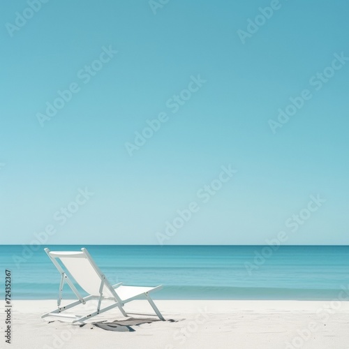 lounge chair on the beach  vacation