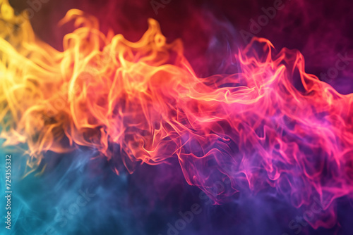 colorful fire flame