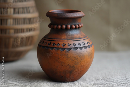 Pottery and ceramics craft isolated on transparent background