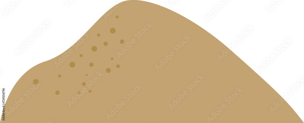 Simple sand icon. Gravel. 