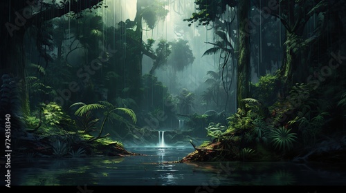 Fototapeta Naklejka Na Ścianę i Meble -  waterfall in the forest