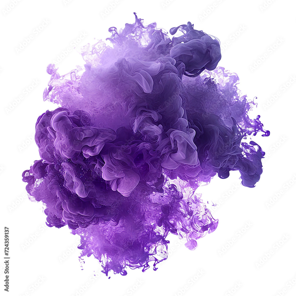 Purple color Blob, isolated PNG object