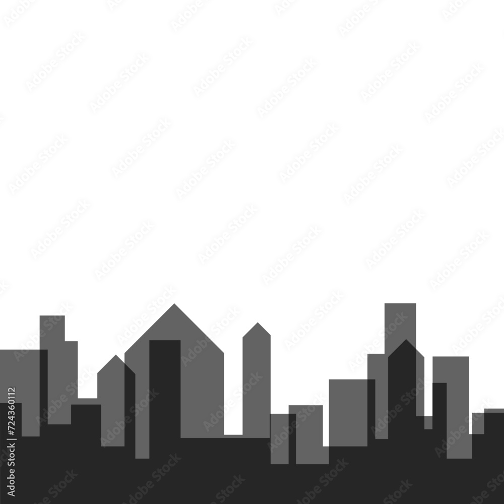 City Building Silhouette City Building Silhouette