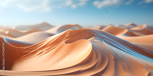 Closeup of desert under sky photo