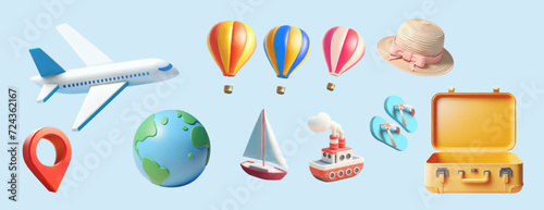 3D Traveling element set