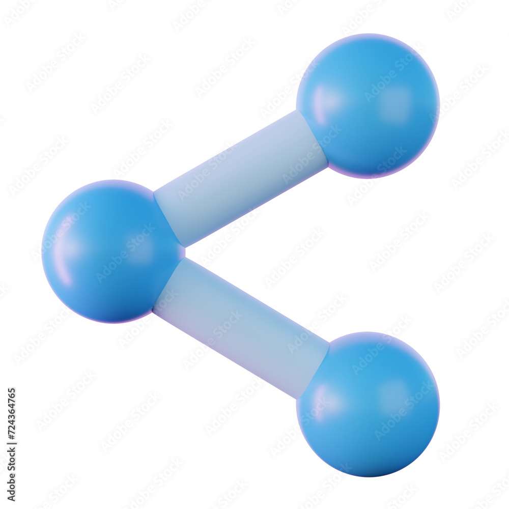 UI Share 3D Illustration UI Share 3D Illustration