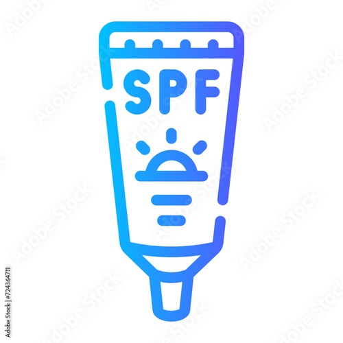sunscreen Line Gradient Icon