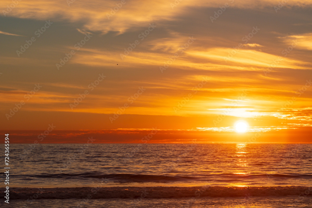 sunset over the Pacific Ocean sunset over the Pacific Ocean