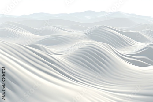 White abstract background   Smooth origami pattern with ripples
