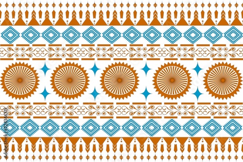Ethnic boho ornament. Seamless pattern. Vector illustration.