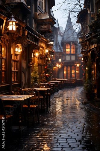 Street in the old town of Rouen, Normandy, France. © Iman