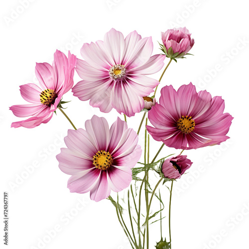 Cosmos flower isolated on transparent background