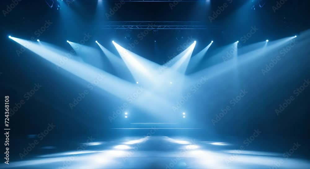 Spotlight on stage (mov) made with Ai generative technology