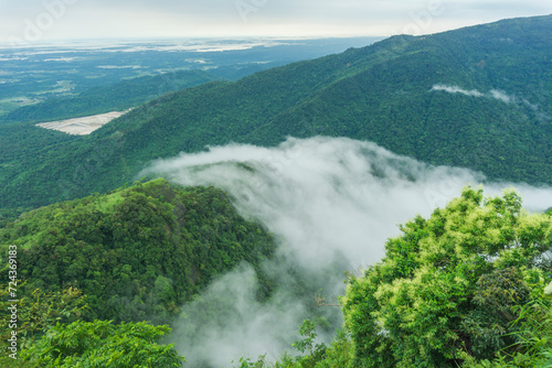 View of the mountains and Bangladesh valley from Nongwar