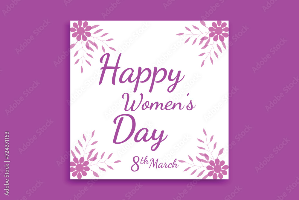 women's day social media post, women day banner design
