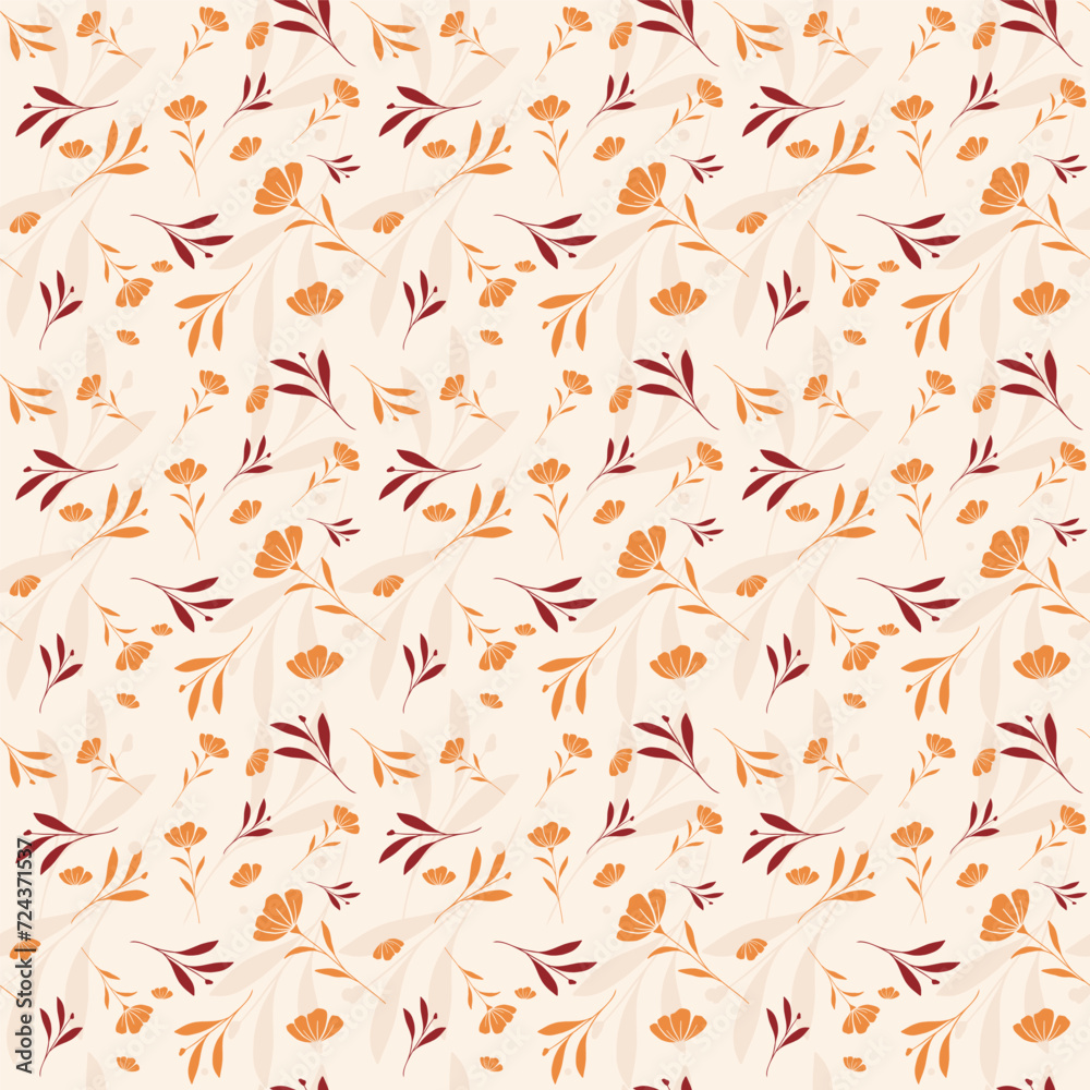 small flowers repeated pattern background