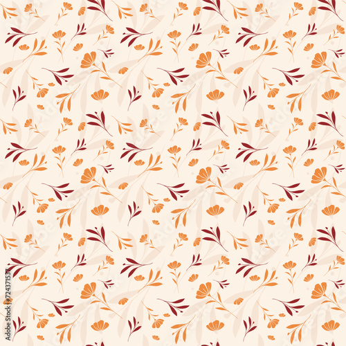 small flowers repeated pattern background