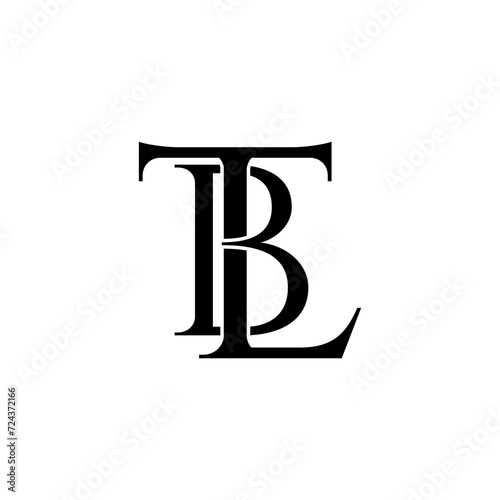 tbl lettering initial monogram logo design