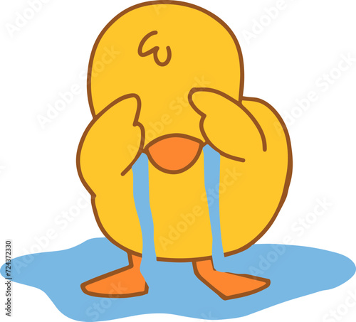 Crying Sad Duck