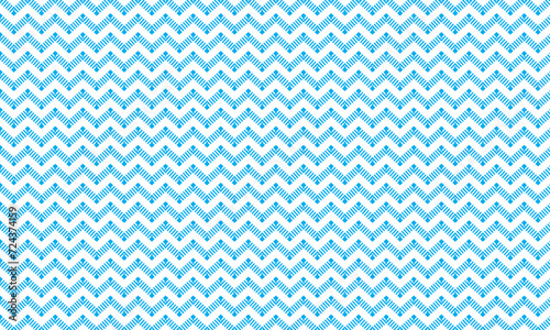 zig-zag illustration. Zigzag chevron blue pattern background for decorative design isolated on white. Seamless geometric vector shape for : wallpaper, backdrop, fashion, print, textile ornament, ect