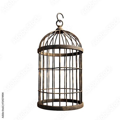 simple bold Birdcage, isolated PNG object