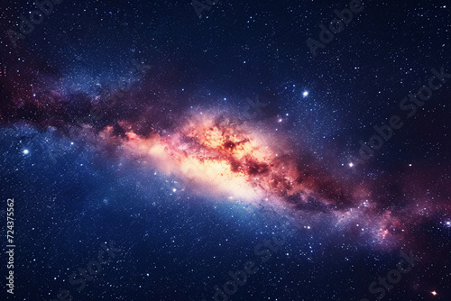 Majestic Milky Way Galaxy Spanning the Starry Night