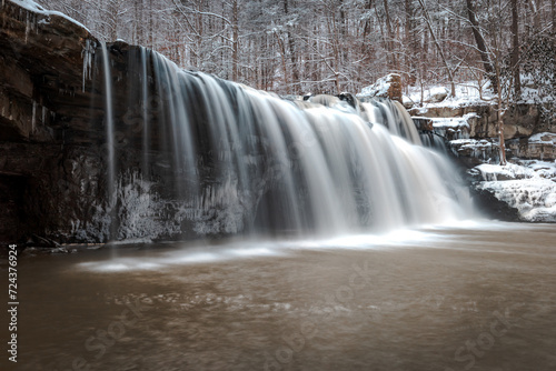 Brush Creek Falls in winter