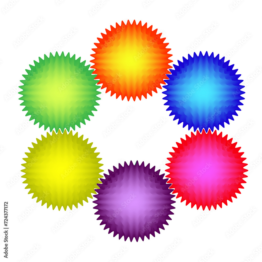 Set of Many Colorful Balloons. Set of Many Colorful Balloons.