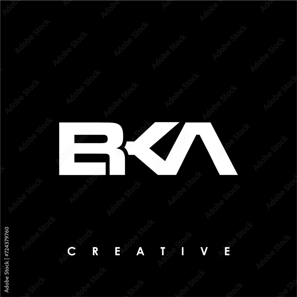 BKA Letter Initial Logo Design Template Vector Illustration BKA Letter Initial Logo Design Template Vector Illustration