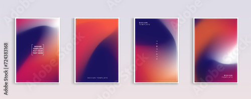 Set of covers design templates gradient abstract backgrounds of business. trendy modern design. applicable for landing pages, covers, brochures, flyers, presentations, banners. Vector design.