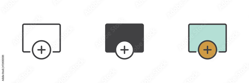 Add row different style icon set Add row different style icon set