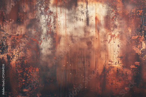 A grunge copper texture with some reflection. background for composition.