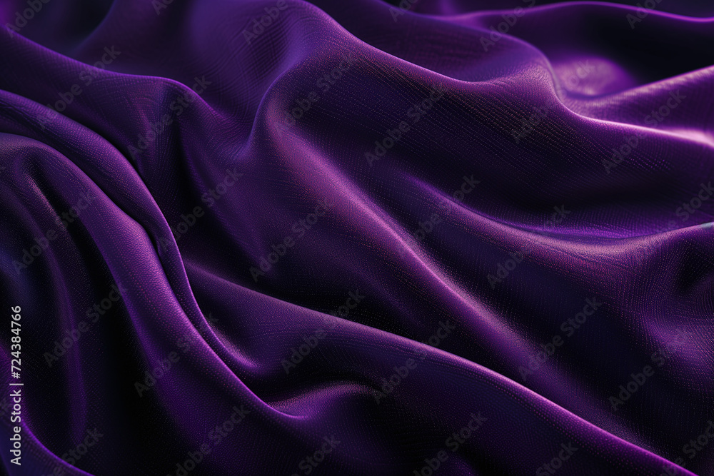 Fototapeta premium Texture of a purple fabric