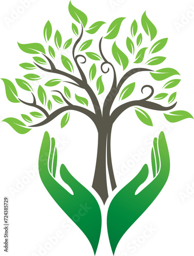 leaf care logo   nature logo