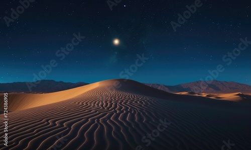 desert atmosphere on a clear night