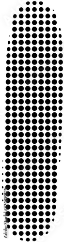 Halftone alphabet letter I