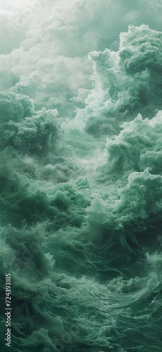Vast Body of Water With Green Waves