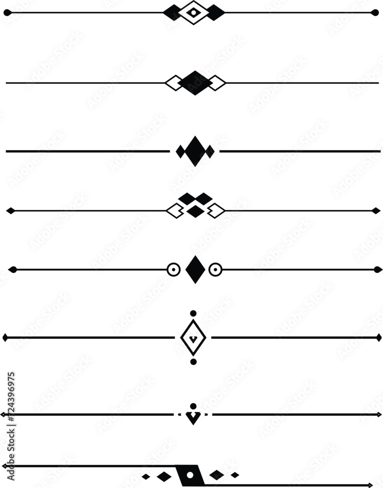 elements and page decoration, line frame decoration elements and page decoration, line frame decoration