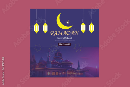 Ramadan social media post , Ramadan banner design