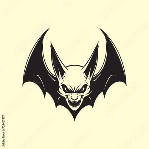 Fototapeta Naklejka Na Ścianę i Meble -  Bat Vector Art ,Logo, Icons, and Graphics