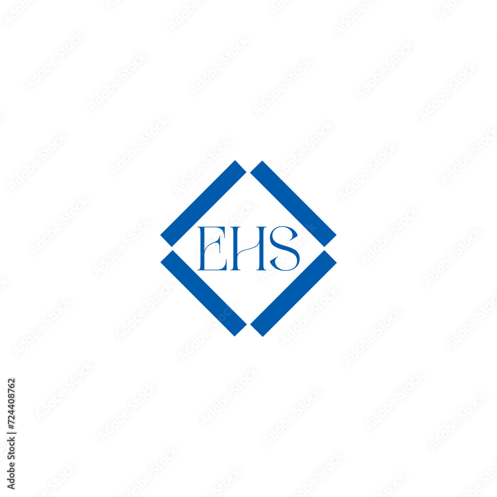EHS logo. E H S design. WhitE H SHS letter. EHS, E H S letter logo SET design. Initial letter EHS linked circle uppercase monogram logo. E H S letter logo SET vector design. EHS letter logo design	
