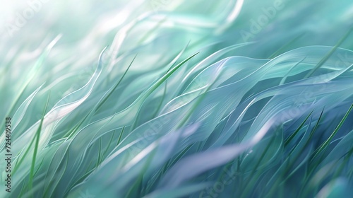 Grassland whispers: A sea of wavy tall grass, their fluid dance evoking calming rhythms in the tranquil meadow.
