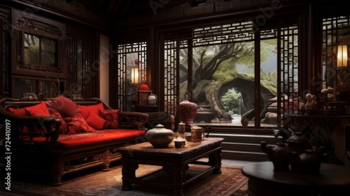 Interior of a cozy room in Chinese style © ALA