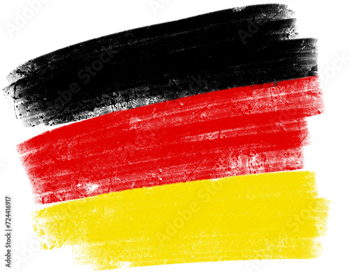 german flag with paint strokes photo