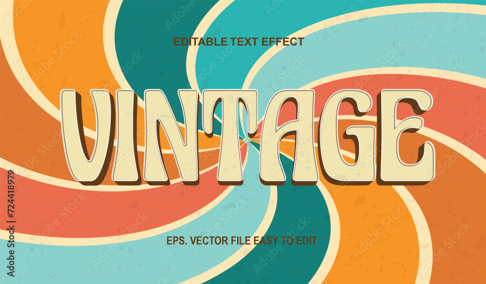 retro vintage urban editable text effect